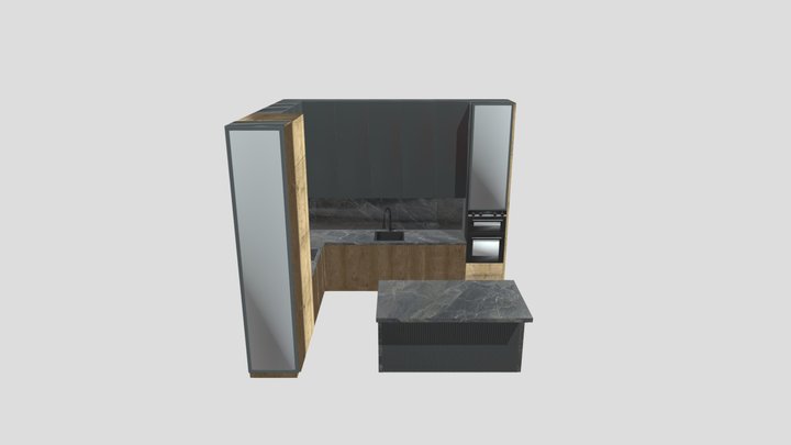 Kitchen Modern34 – Kostenloses 3D-Modell STL