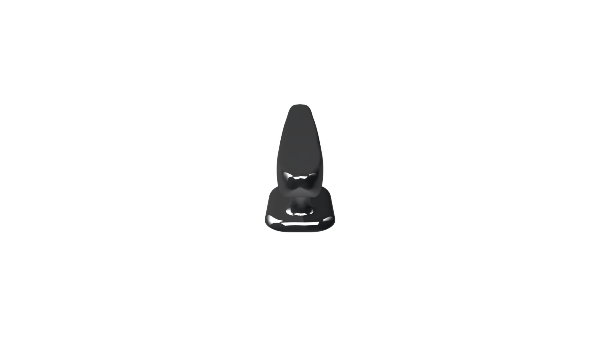 3D model Boat Cleat - This is a 3D model of the Boat Cleat. The 3D model is about a black hat with a black band.