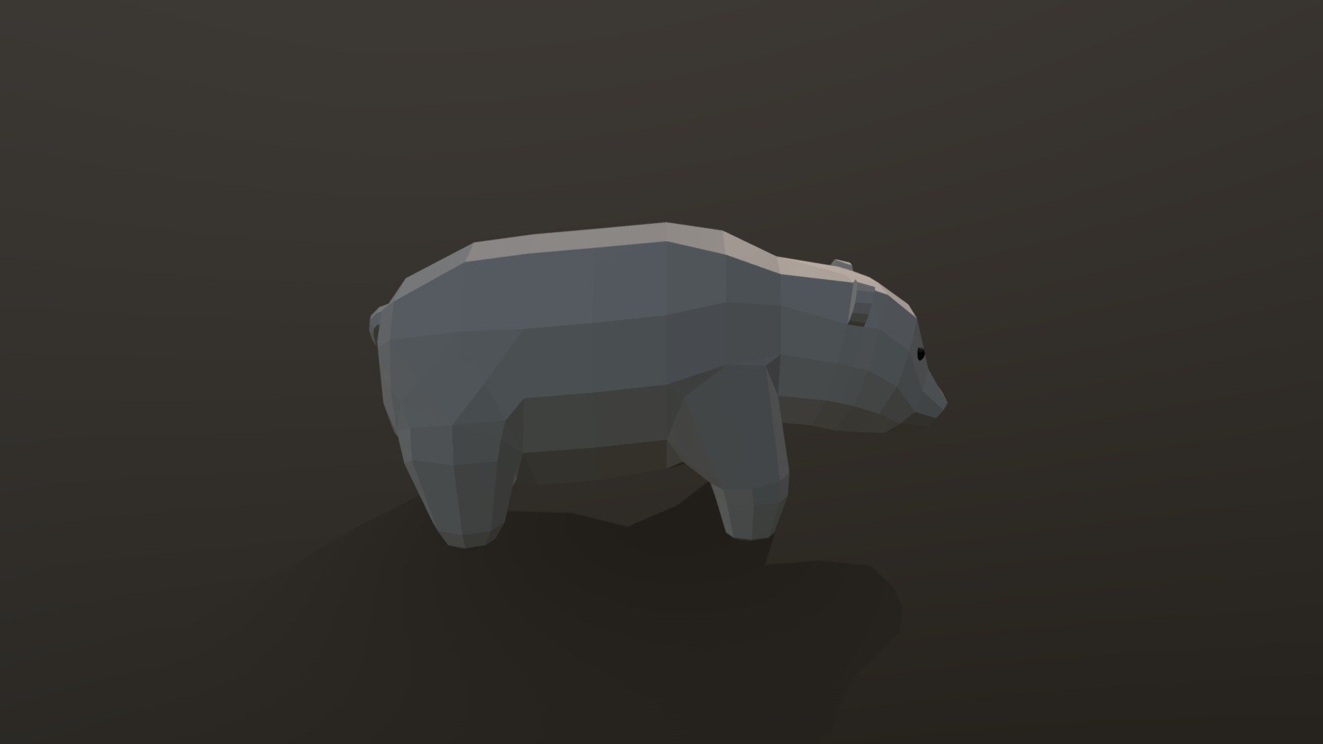 Low-poly Polarbear