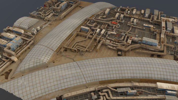 Фрагмент крыши Медиацентра г. Сочи 3D Model