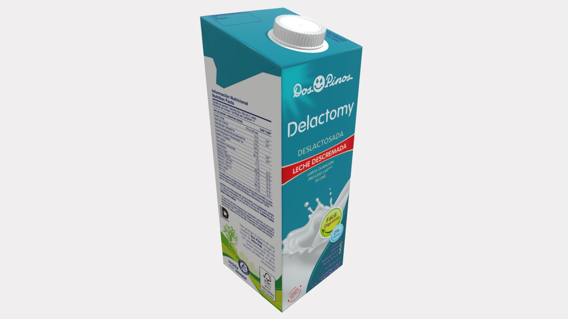Dos Pinos - Leche Delactomy Descremada