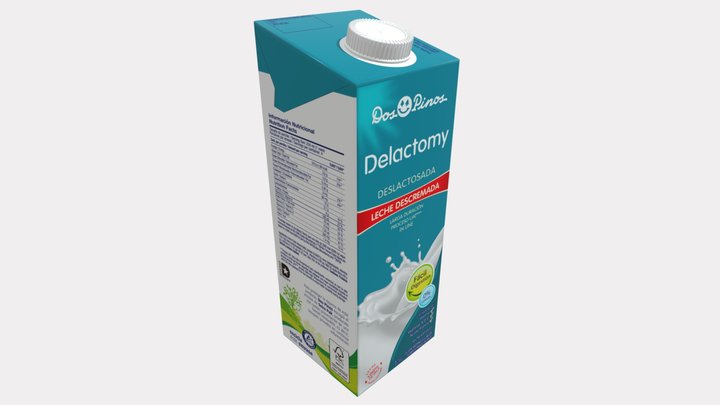 Dos Pinos - Leche Delactomy Descremada 3D Model