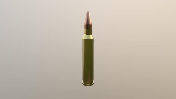 Ruft Draft - 5.56 NATO Bullet 3D Model