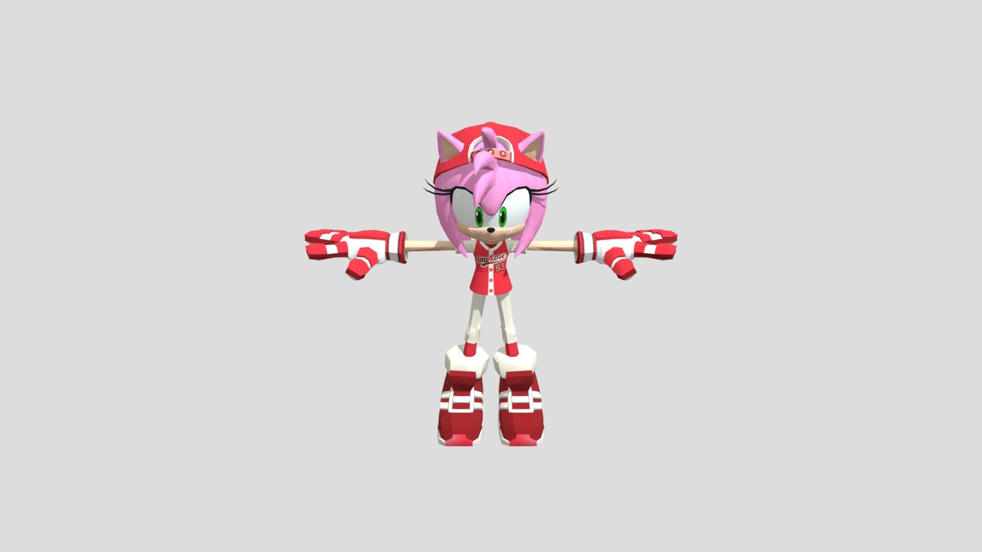 Mobile - Sonic Dash - Amy Rose All Star - Download Free 3D model by ...