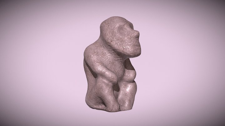 Human Staring Into The Sky 3D Model