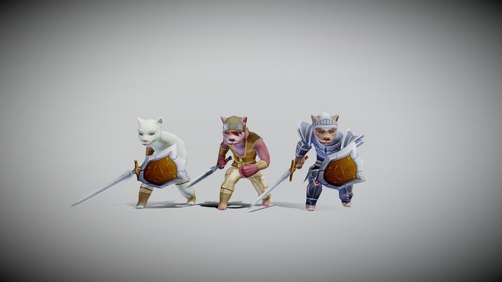 Dog warrior 3D Model