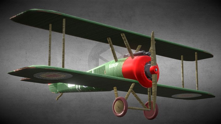 Wilfrid "Wop" May's Sopwith camel Toy 3D Model
