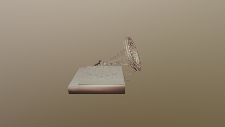 Граммофон 3D Model