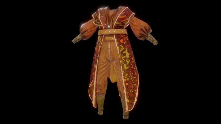 Free Female Fantasy Cloth - 2 – Modello 3D gratuito STL