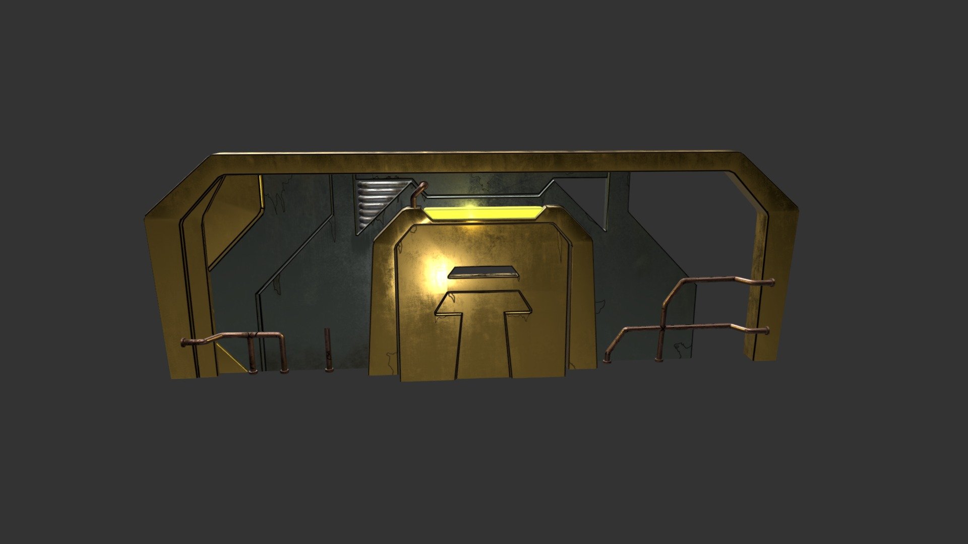 Elevator Main Wall (metal test)