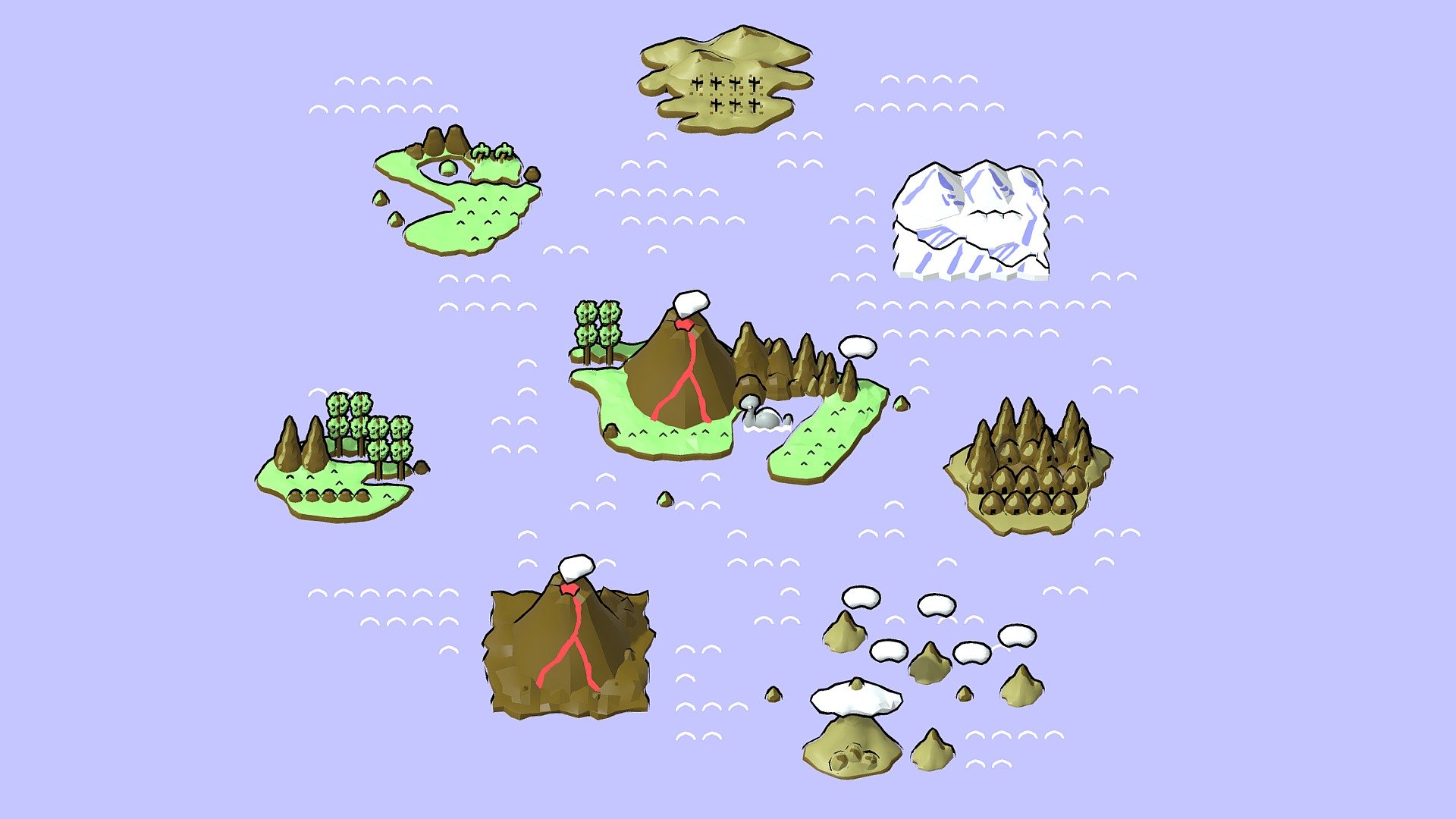 09.- Adventure Island 2 Map - 3D model by Nova Odos (@novaodos 