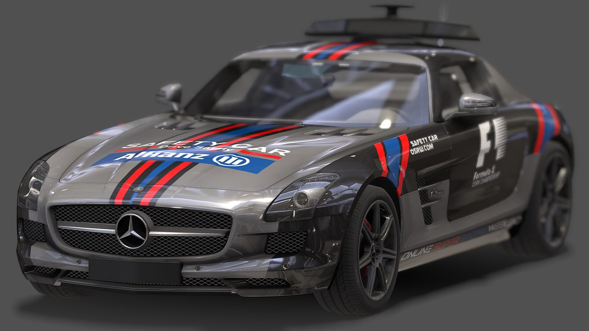 Mercedes SLS Safety Car - Download Free 3D model by Dave Love SketchFab ...