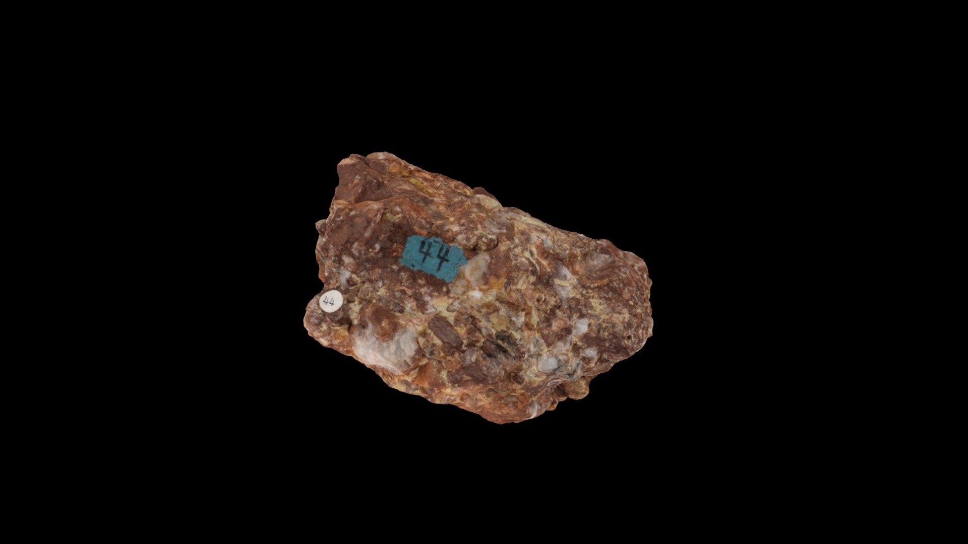 Quartz conglomerate, Fremont Cty CO, #44, 7-10
