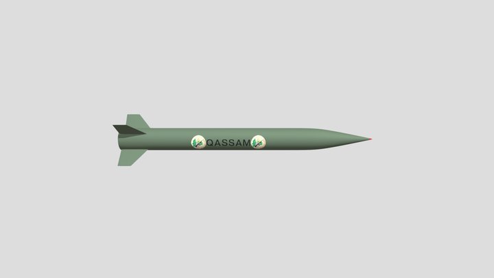 Missile Qassam 3D Model