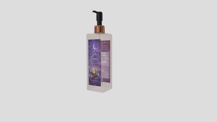 Body Lotion Bottle – Realistic 3D Model – Free 3D Model STL