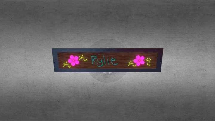 Name Plate 3D Model