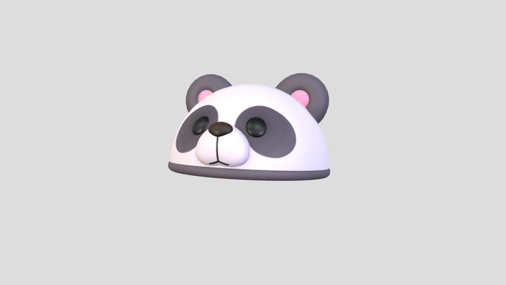 Hat016 Panda Hat 3D Model