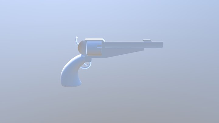 Revolver Western 3D Model