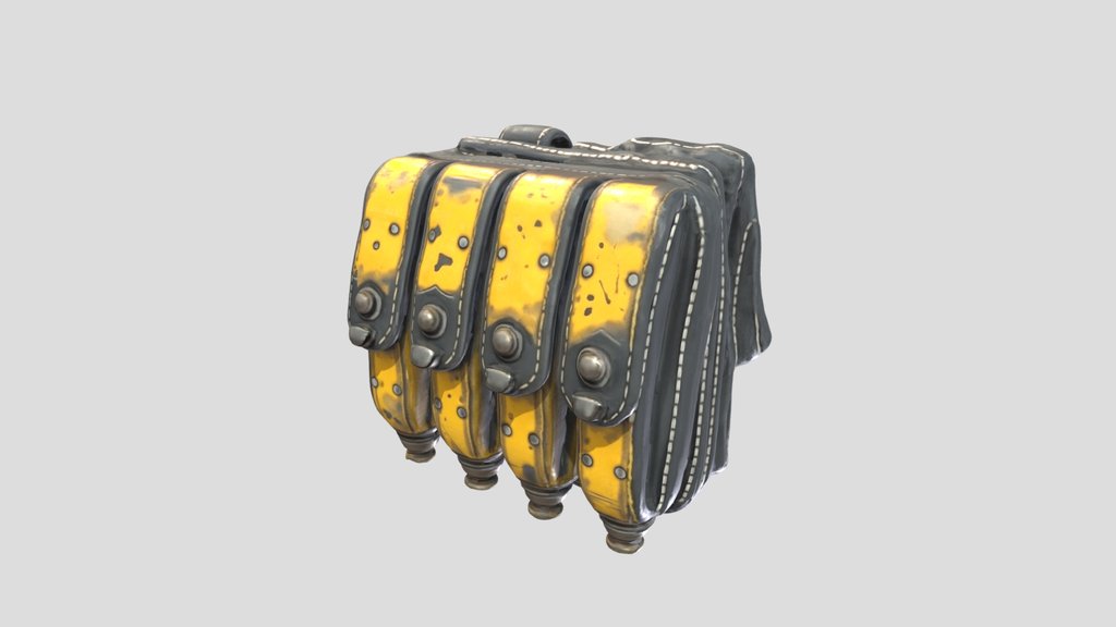 Futuristic Cyberpunk Ammo Pouch