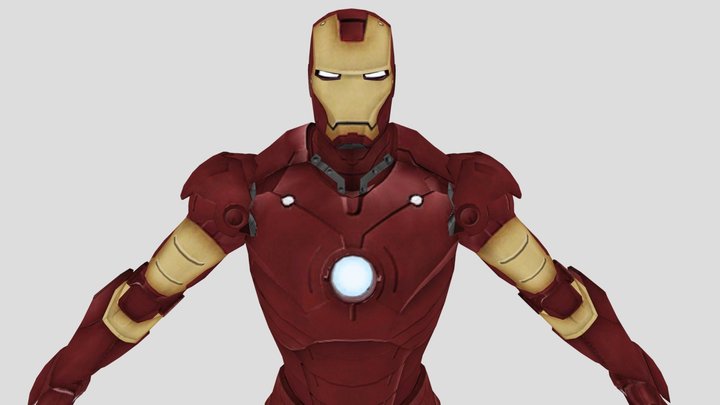 Iron Man Mark 3 (Iron Man 2 - PS3) 3D Model