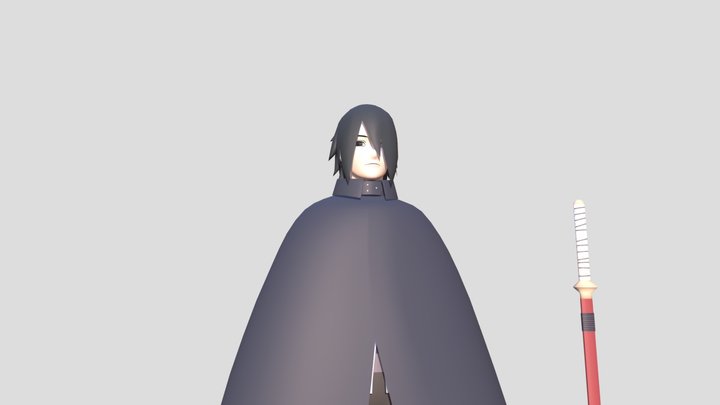 Adult Uchiha Sasuke 3D Model