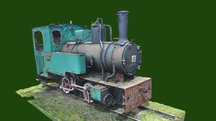 Parowóz typu - 49 RYŚ/ Steam locomotive type-T49 3D Model