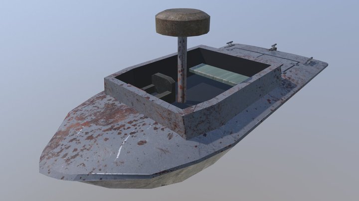 Gs Fast Attack Boat 3D Model