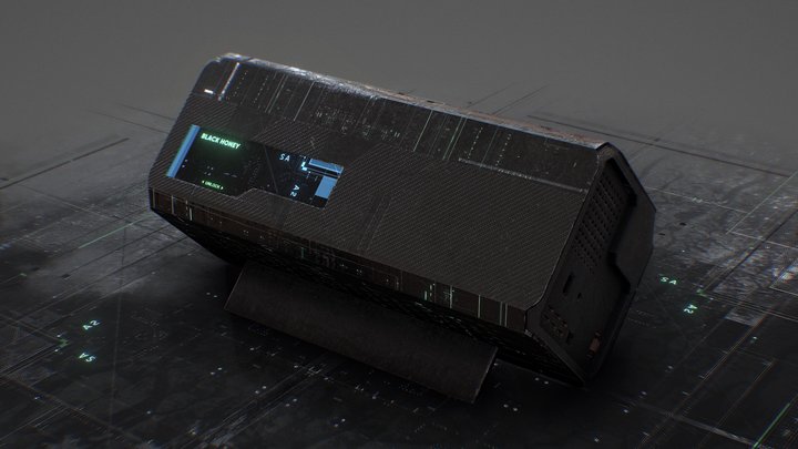 100K Views - SciFi Crate Container