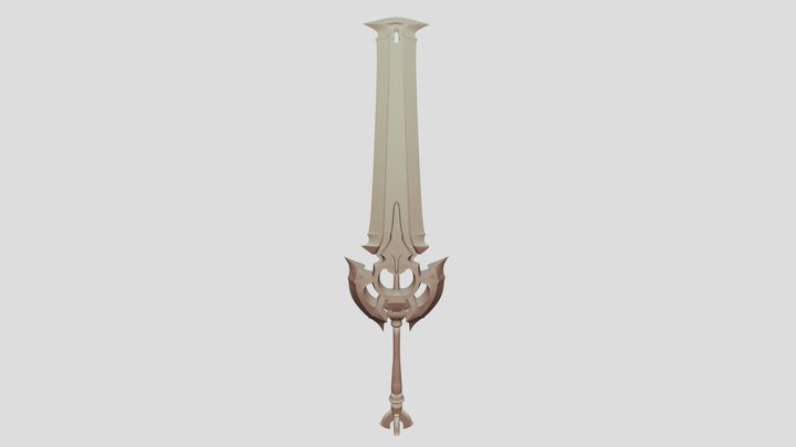 Big Evil Sword 3D Model