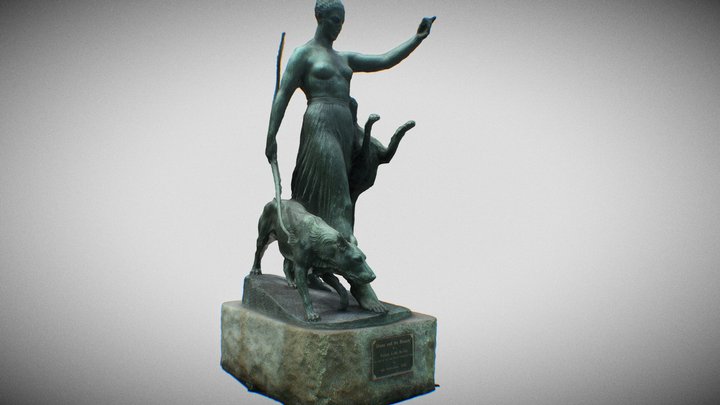 Diana and the Hounds, 1940 3D Model