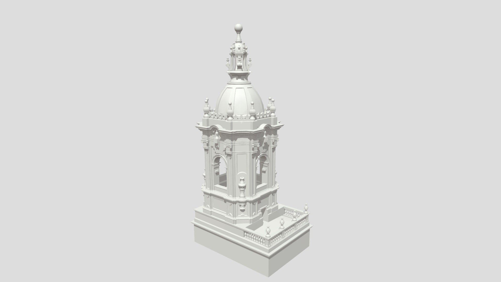 Barroque bell tower of Hondarribia - 3D model by Aritz Díez Oronoz ...