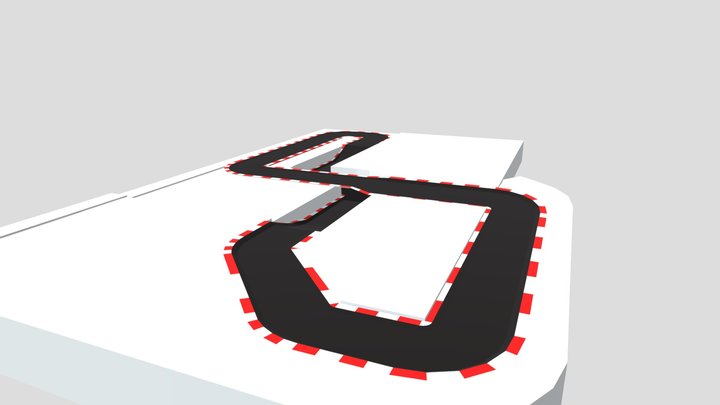 Race Track / Low Poly 3D Model