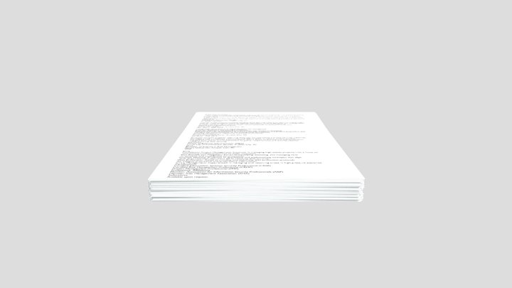Pile Of Papers 3D Model