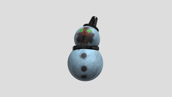 scp 173 snow man 3D Model
