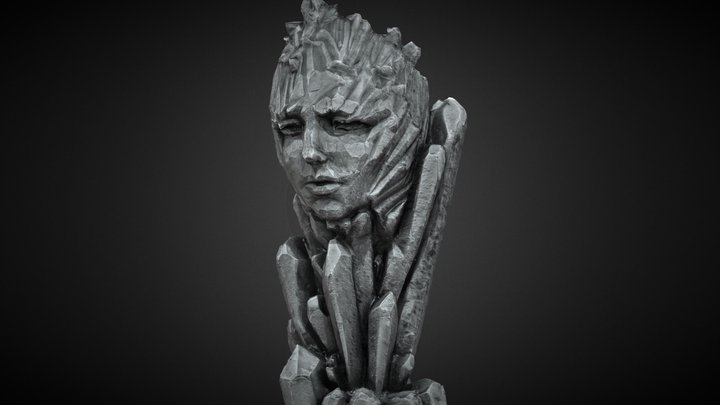 Lady Gaga Wax Bust Candle 3D Model