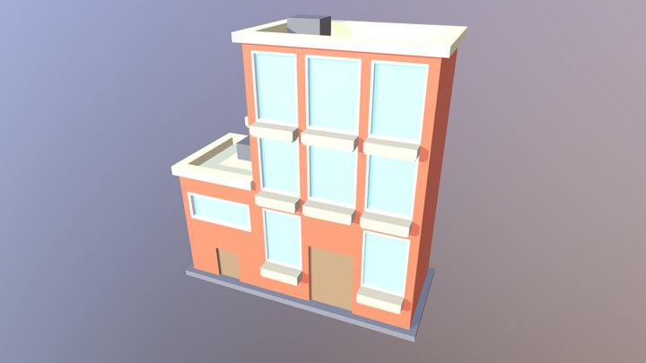 Apartment Complex 3D Model