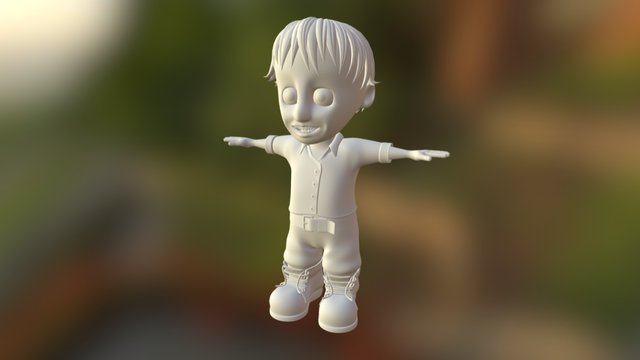 Toon-Character Ready for Animation 3D Model