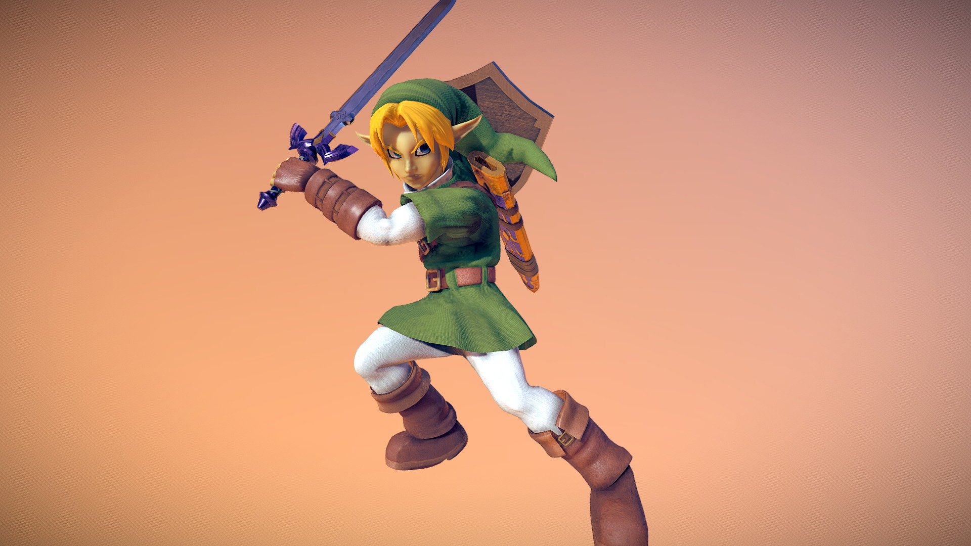 The legend of Zelda Ocarina of time 3D Zelda [Super Smash Bros