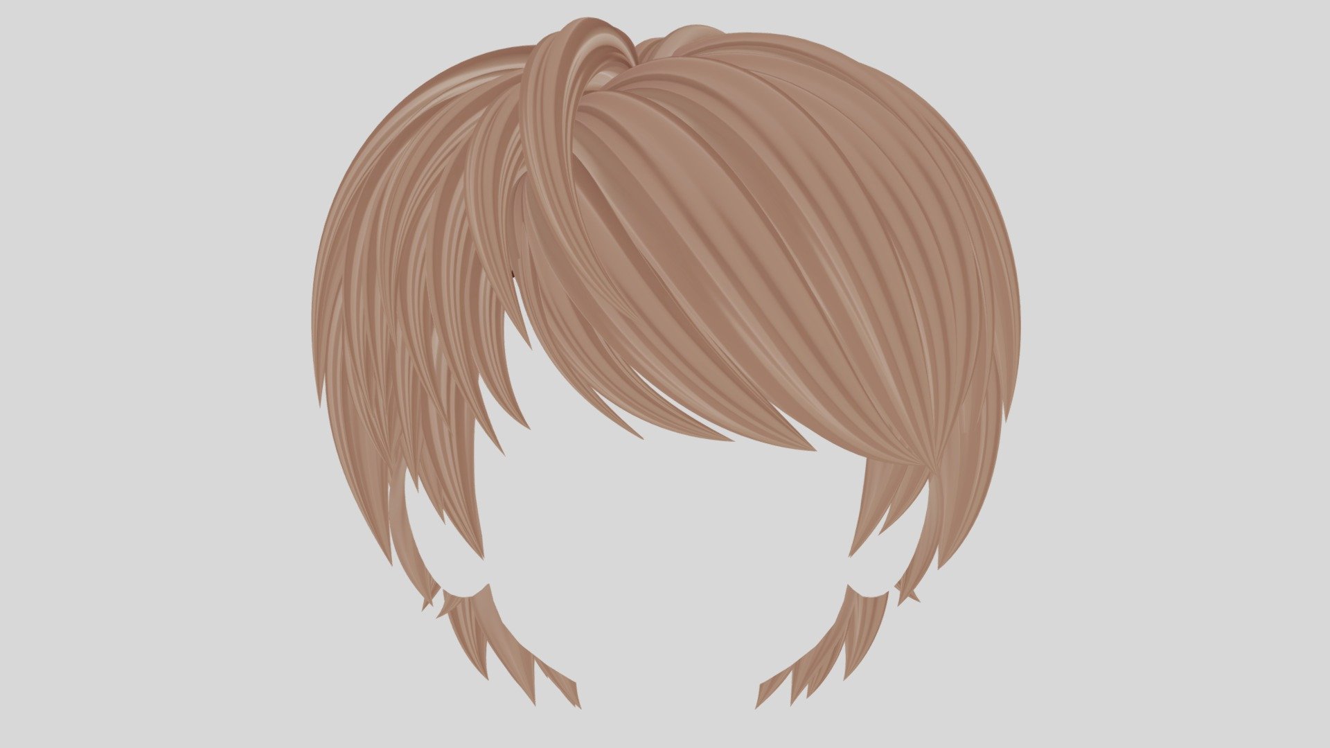 Anime Hair (Medium Shag Style B) - Buy Royalty Free 3D model by Tsubasa ツバサ  (@Tsubasa_Art) [d0611b6]