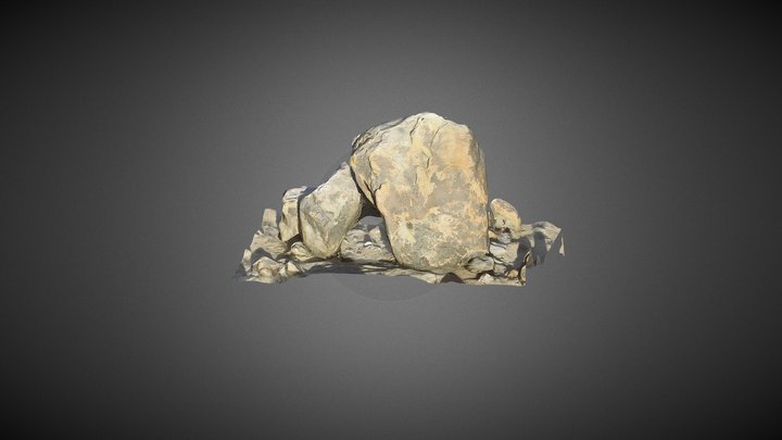 Granite Boulders at Alabama Hills, Californa 3D Model
