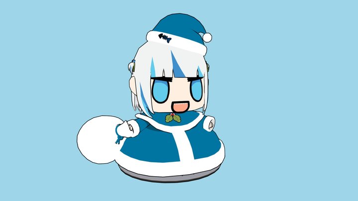 Padoru Shark 3D Model