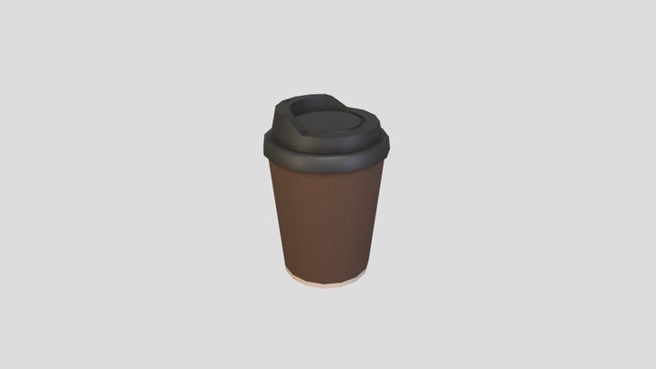 Coffee Paper Cup 3D Model