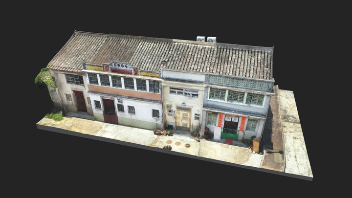 Lai Chi Wo Village Houses 3D Model
