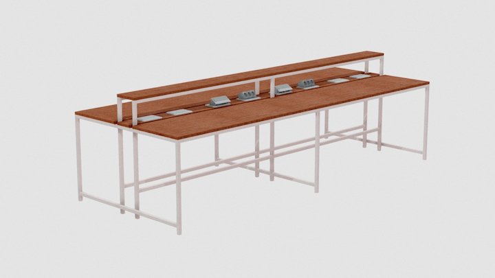 Frame 2-side Table 3D Model