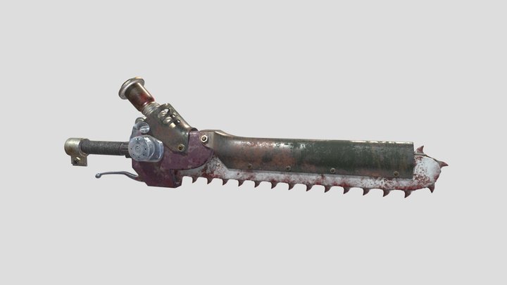 Rustoborn Chainsword 3D Model