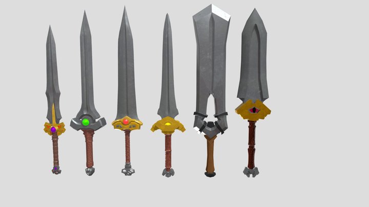 swords 3D Model