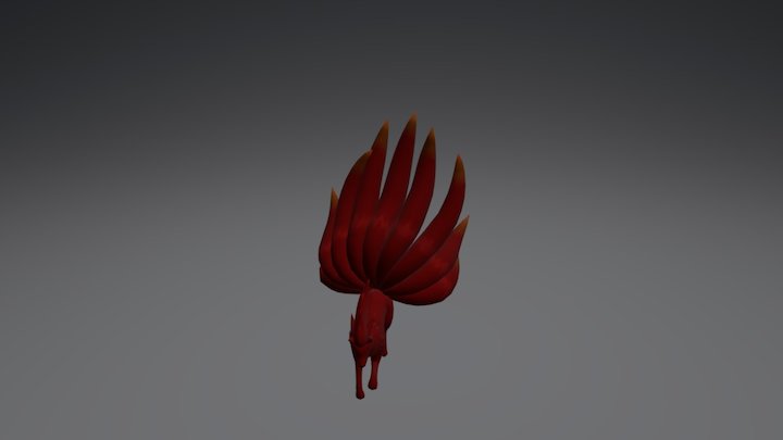 Red Ninetales 3D Model