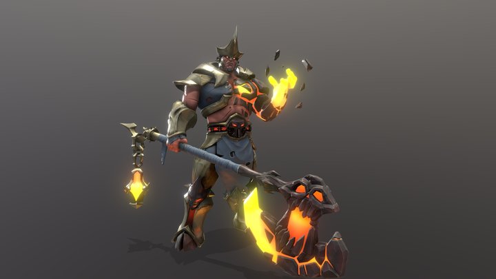 Crimson Knight 3D Model