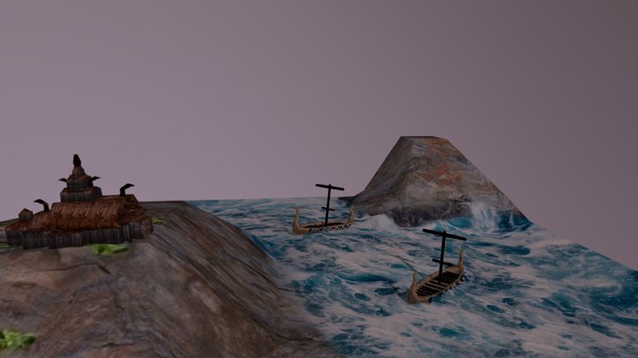 Vikingos Ragnar Lodbrok Suárez López 3D Model