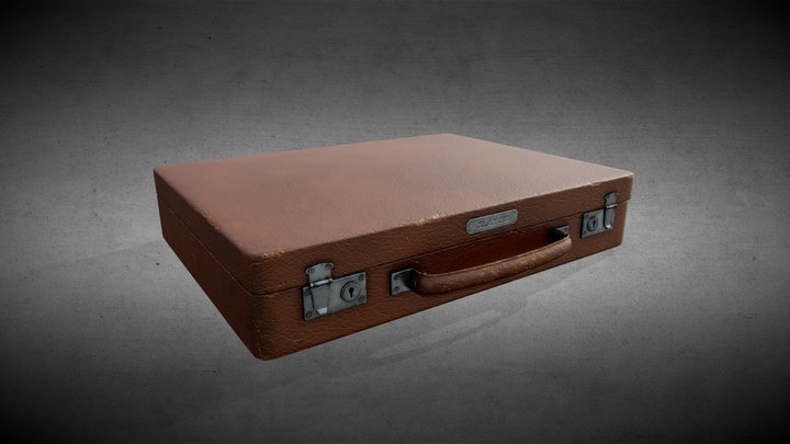 Old Suitcase // Game Ready 3D Model